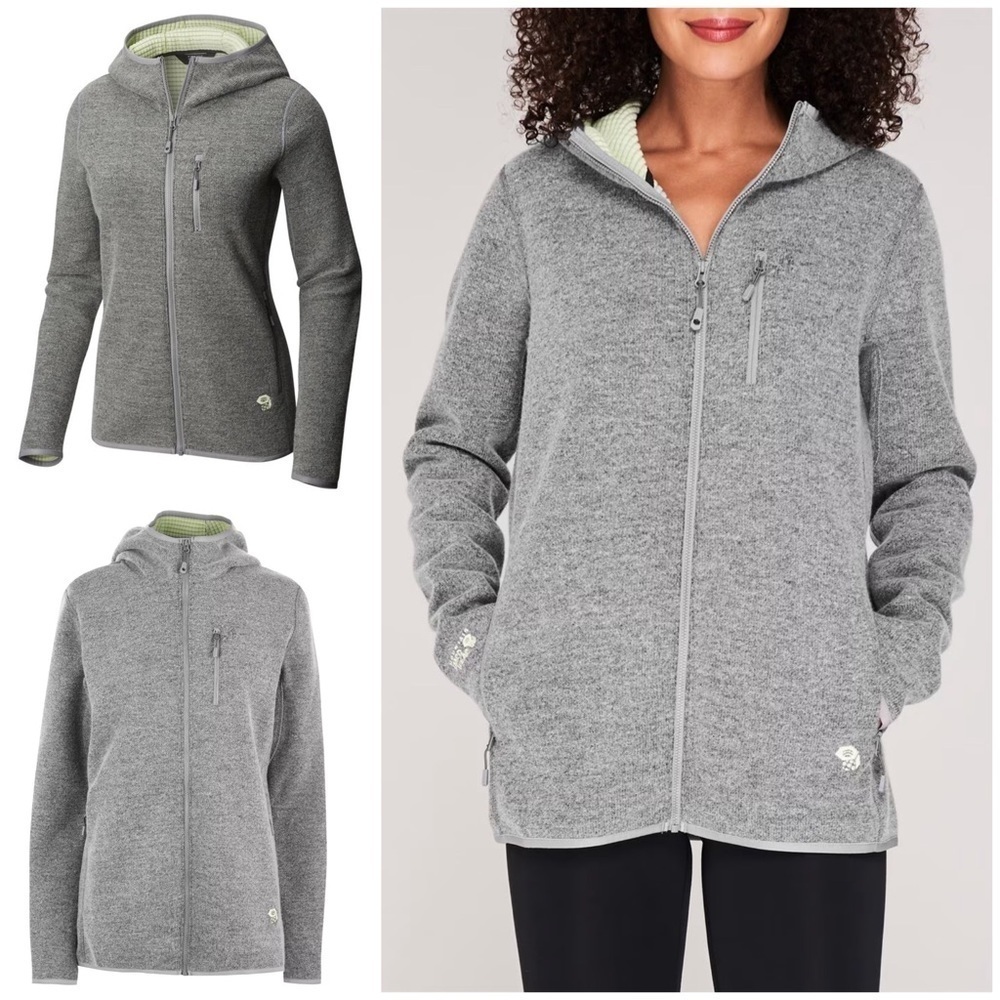 Mountain Hardwear Hatcher Full Zip Hoody Manta Gray Green Jacket M​​​​​​